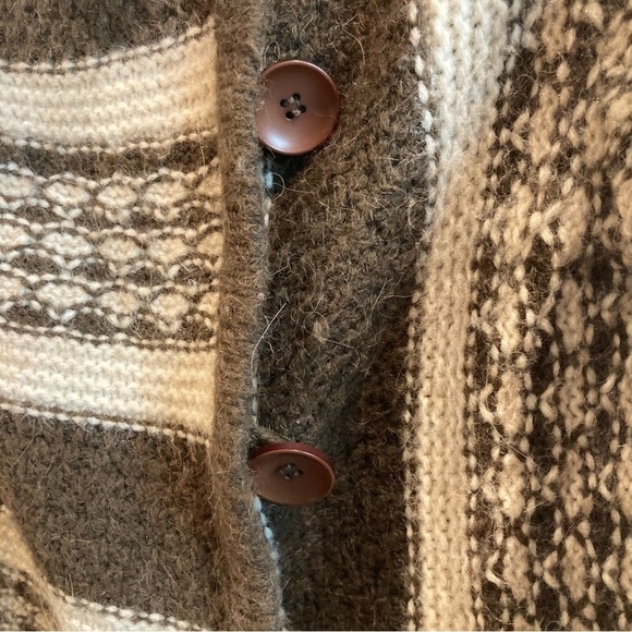 LUCY & LAUREL Sz M for Anthropologie Lambswool Blend Crossover Closure Cardigan - Picture 3 of 8